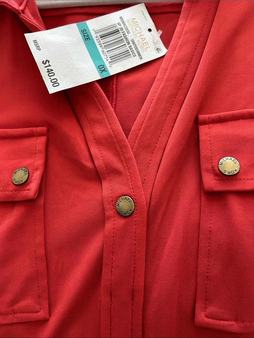 Sleeveless Button-Front Red Maxi Shirt Dress